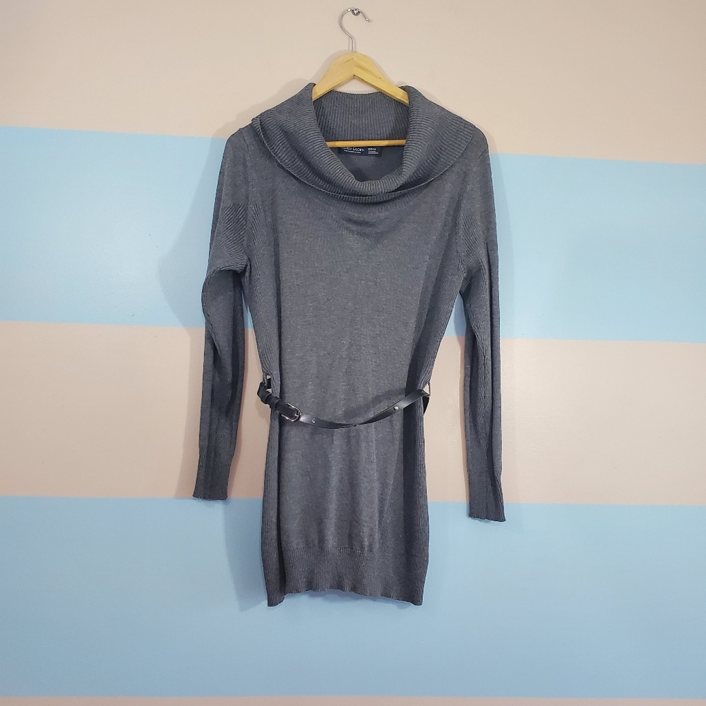 Faded Glory Cowl Neck Sweater Dress - Picture 4 of 6